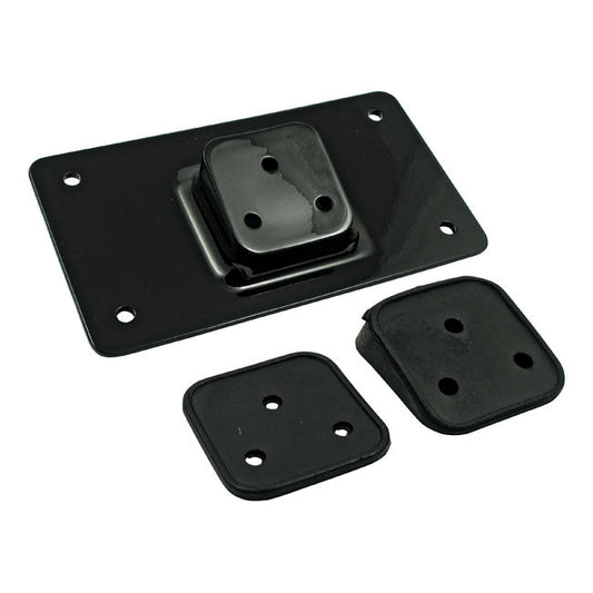 License plate bracket, flat