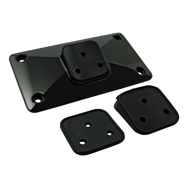 License plate bracket, pyramid