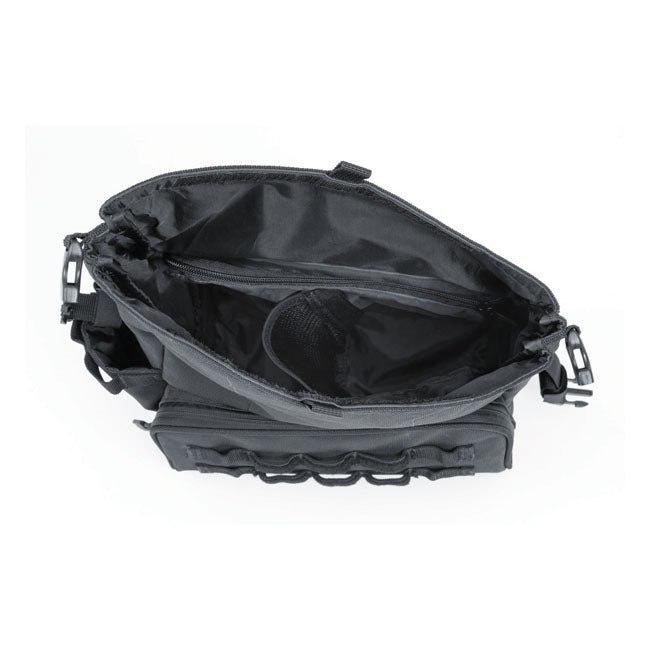 Kuryakyn, Hoodrat universal swing arm bag, black