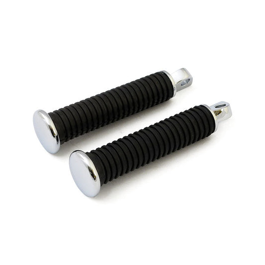 OEM style foot peg set. Chrome end cap