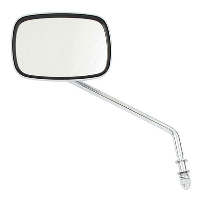 Late OEM style mirror, long stem, right side