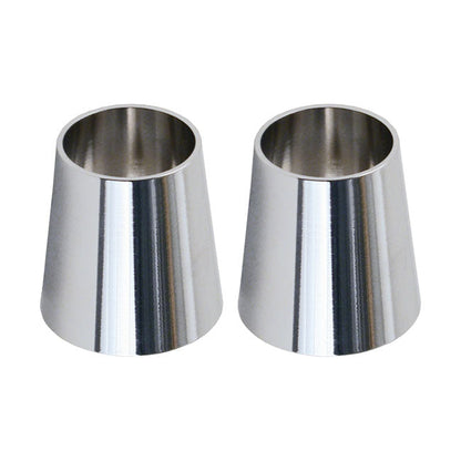Paughco, handlebar grip cones for internal throttle. Chrome