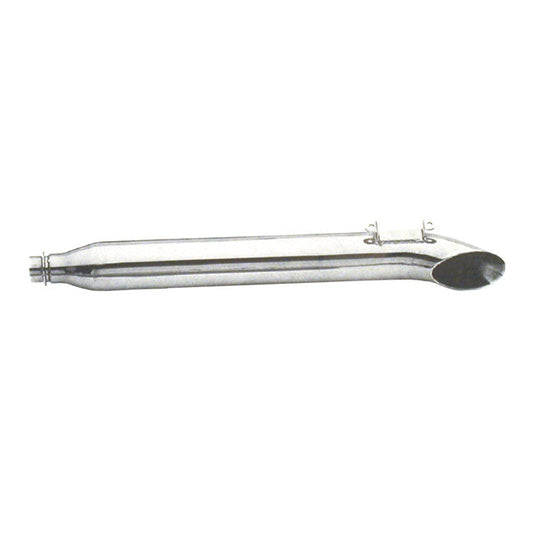 Paughco, FLT Turn out muffler 31" long. Right. Chrome