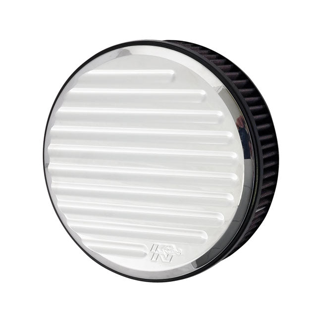 K&N street metal high-flow air intake Grind, chrome