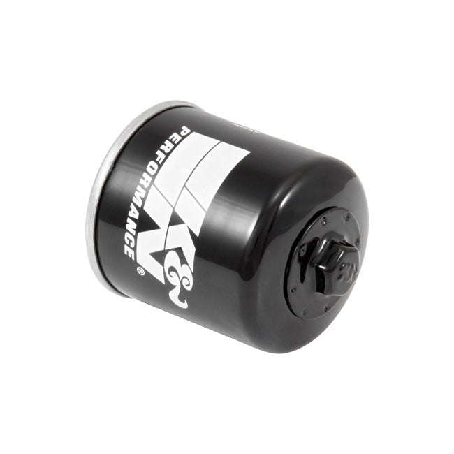 K&N, spin-on oil filter, with top nut
