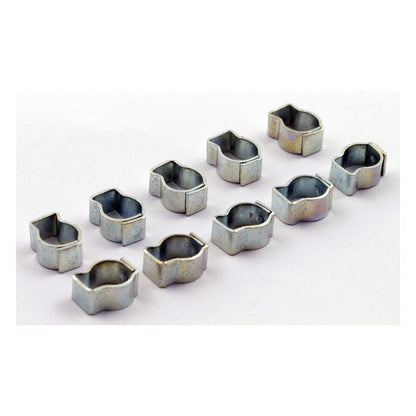Crimp hose clamp, 1/4 (6.35mm) ID. stainless