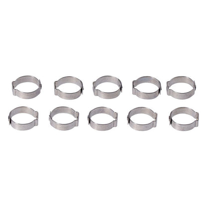 Crimp hose clamp, 3/4 (19.05mm) ID. Stainless