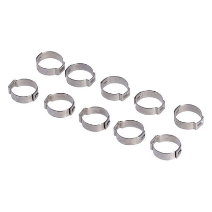 Crimp hose clamp, 3/4 (19.05mm) ID. Stainless