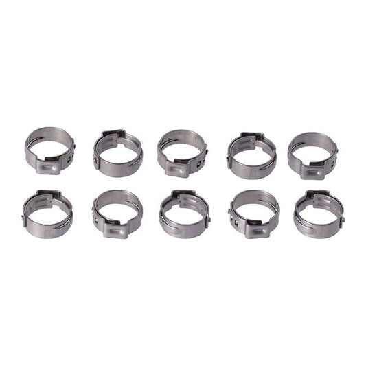 Crimp hose clamp, 5/8 (16.00mm) ID. Stainless