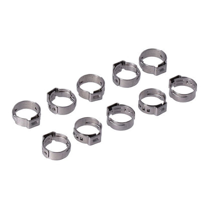 Crimp hose clamp, 5/8 (16.00mm) ID. Stainless
