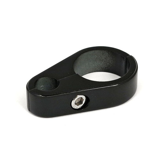 2-piece frame cable clamp. Clutch. Black