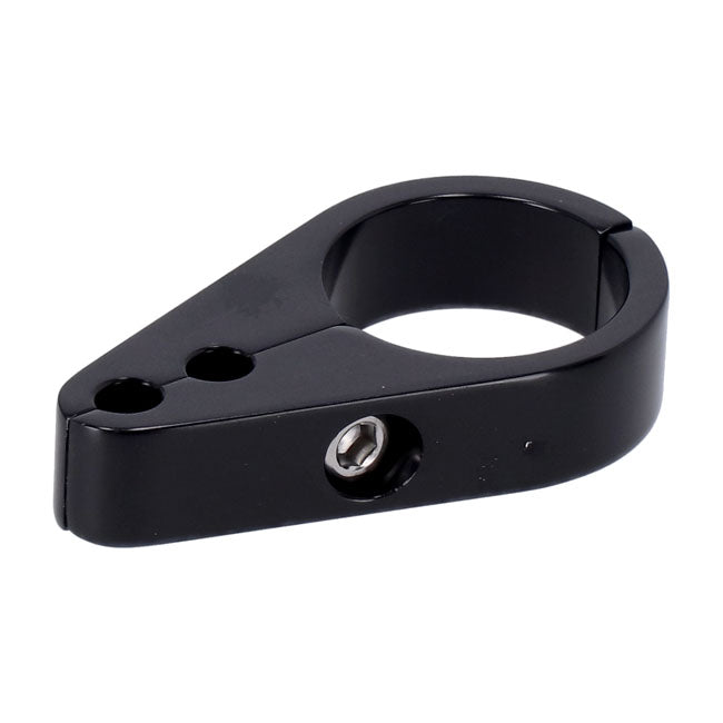 2-piece frame cable clamp. Throttle/Idle. Black