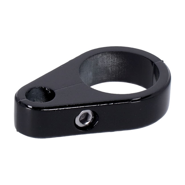 2-piece frame cable clamp. Clutch. Black