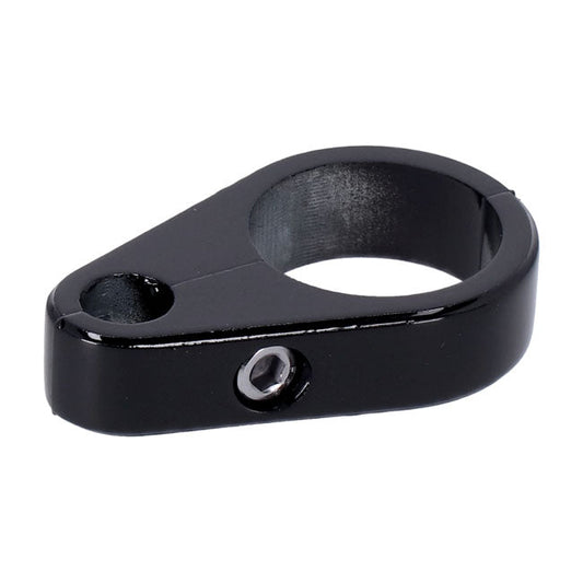 2-piece frame cable clamp. Clutch. Black