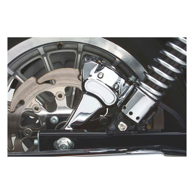 Brake caliper bracket assembly, rear