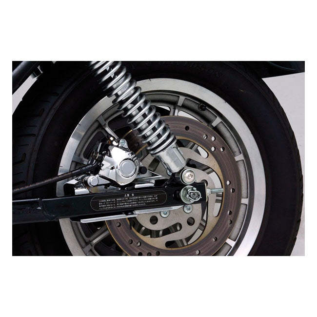 Brake caliper with bracket, rear