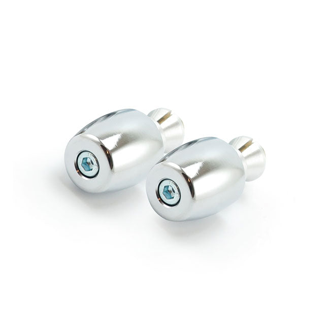 TRW, Classic bar ends for 22mm aluminum handlebars. Chrome