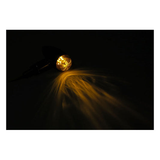 Micro bullet LED turn signals, chrome