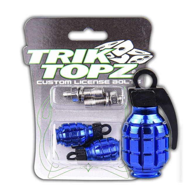 Trik Topz, Hand Grenade license plate mounts