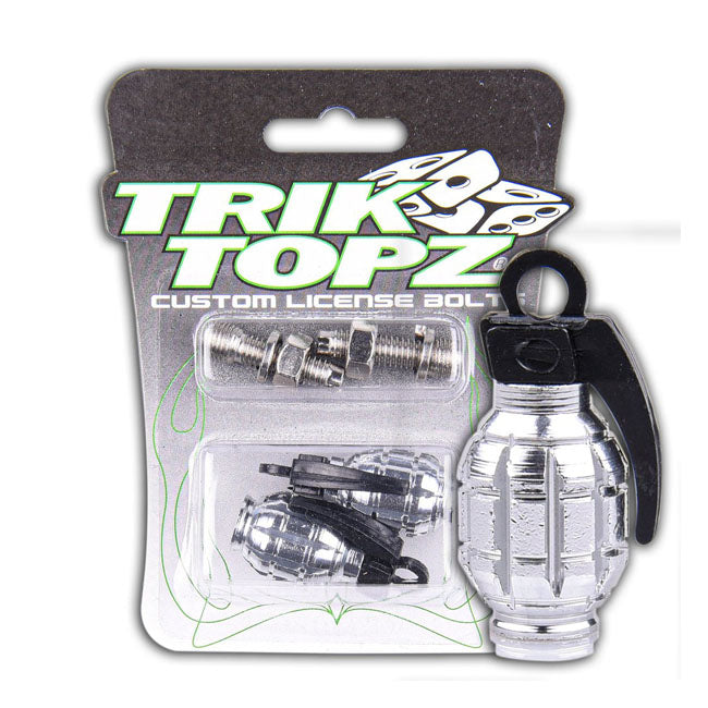 Trik Topz, Hand Grenade license plate mounts