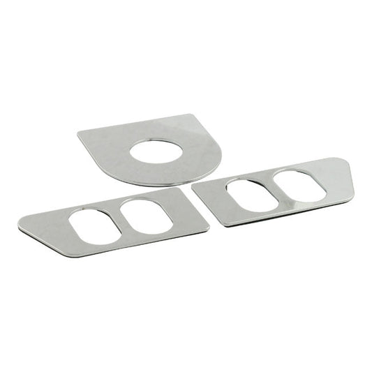 Chrome ignition & switch cover set 3pcs