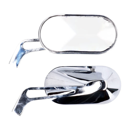 Oval mirror set aluminum