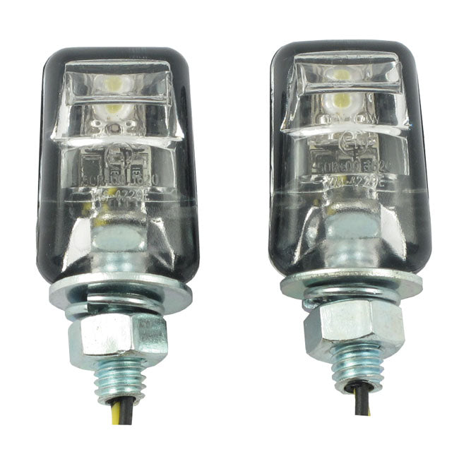 Picco, lighted license plate bolt set. Black
