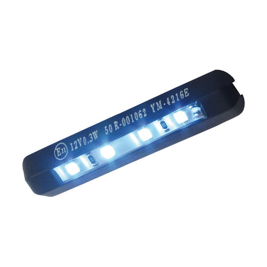 4-LED license plate light, black