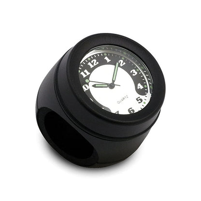 Handlebar mounted clock. Black