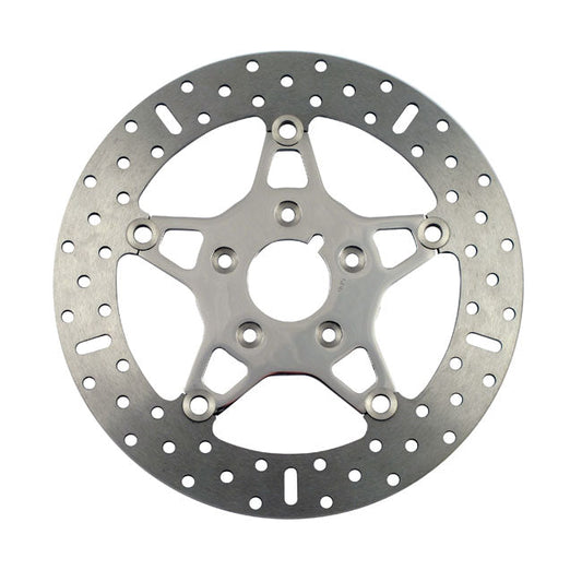 EBC, 5-Button stainless floating brake rotor. Front. Pol.