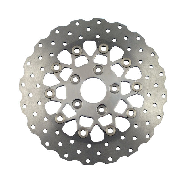 EBC pol. Stainl. Contour floating rotor