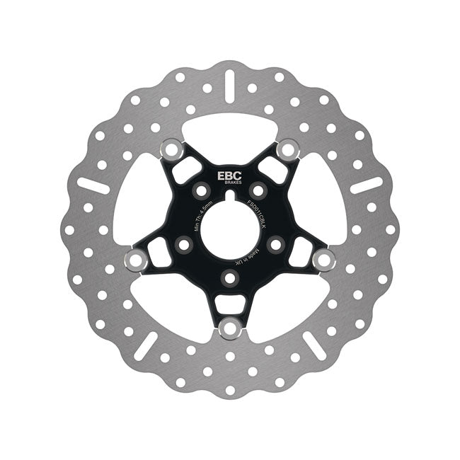 EBC, 5-Button Contour stainless floating brake rotor Front