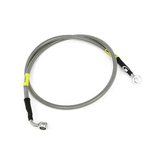 MCS by Goodridge brake line front, stainless clear coated