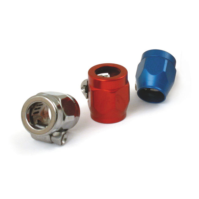Goodridge hose clamps, 3/8". Blue