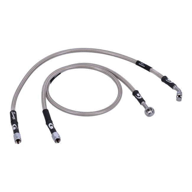 MCS by Goodridge brake line rear, stainless clear coated