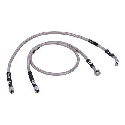MCS by Goodridge brake line rear, stainless clear coated
