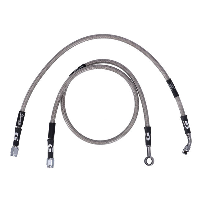 MCS by Goodridge brake line rear, stainless clear coated