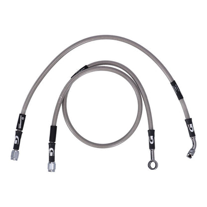 MCS by Goodridge brake line rear, stainless clear coated