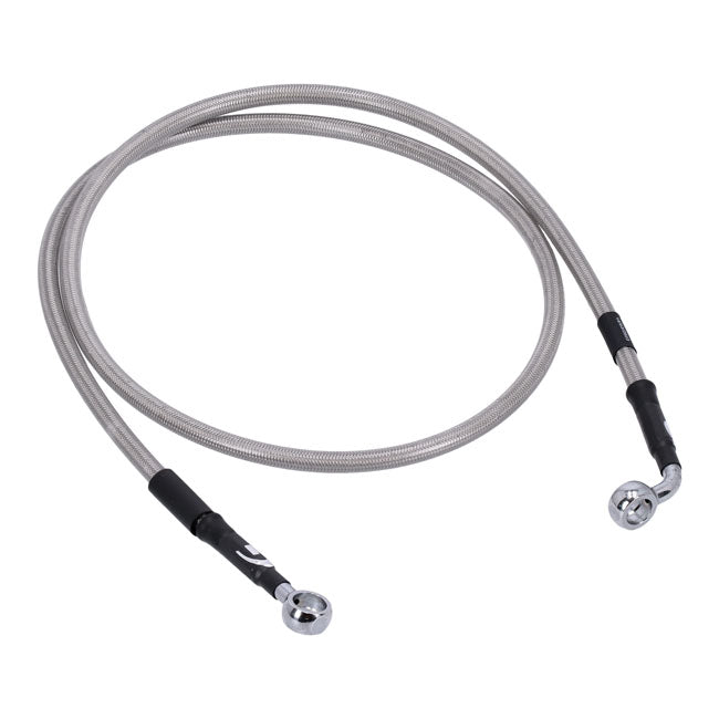 MCS by Goodridge brake line front, stainless clear coated