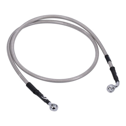 MCS by Goodridge brake line front, stainless clear coated
