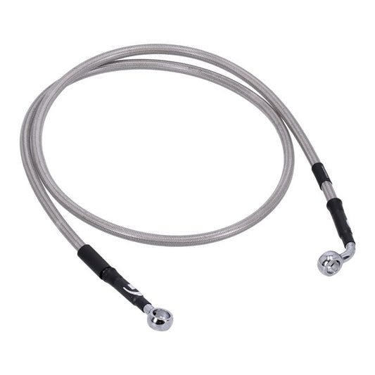 MCS by Goodridge brake line front, stainless clear coated