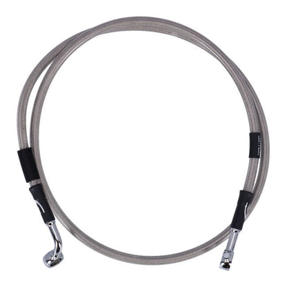 MCS by Goodridge brake line front, stainless clear coated