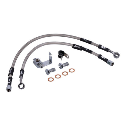 MCS by Goodridge brake line rear, stainless clear coated
