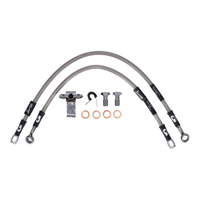 MCS by Goodridge brake line rear, stainless clear coated