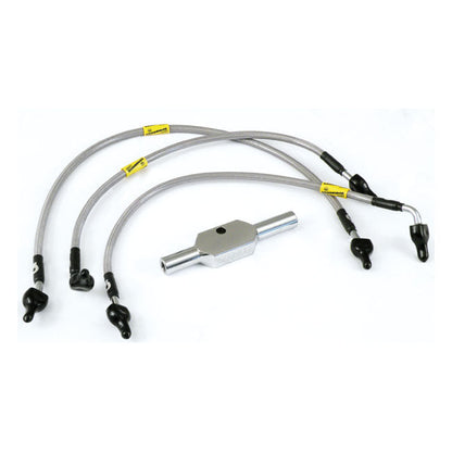 MCS by Goodridge brake line rear, stainless clear coated