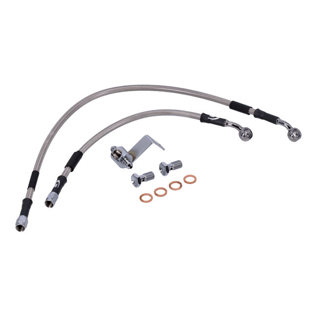 MCS by Goodridge brake line rear, stainless clear coated