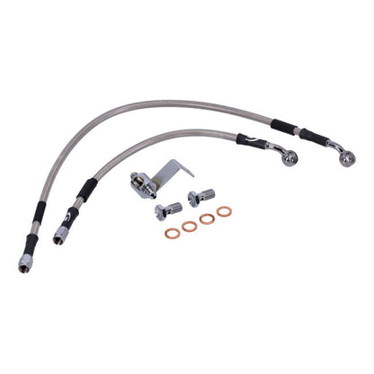 MCS by Goodridge brake line rear, stainless clear coated