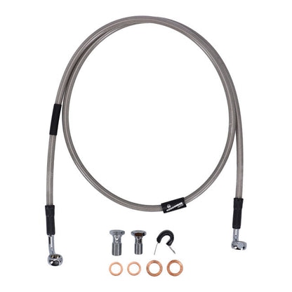 MCS by Goodridge brake line front, stainless clear coated