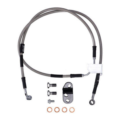 MCS by Goodridge brake line rear, stainless clear coated