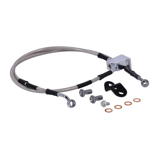 MCS by Goodridge brake line rear, stainless clear coated